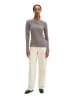Marc O'Polo Gestreiftes Longsleeve regular in Light Beige