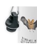 Mr. & Mrs. Panda Kinderflasche Fledermaus Flügel mit Spruch in Weiß