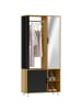 HOMCOM Garderobe Set in Naturholz 80L x 30B x 175H cm