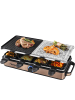 bESTRON Raclette-Grill mit 8 Pfannen Elektrisch in Bronze