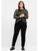 sheego Jogg Pants in schwarz