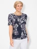 WITT WEIDEN Rundhalsshirt in orchidee-marine-bedruckt