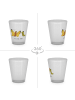 Mr. & Mrs. Panda Schnapsglas Raupe Schmetterling ohne Spruch in Transparent