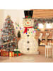 COSTWAY 180 cm LED Schneemann beleuchtet in Weiß