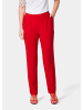 GOLDNER Jerseyhose Martha Trageangenehme Jerseyhose Martha mit Bundfalten in rot