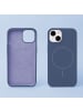 COFI 1453 TFO Silicone Thin Mag kompatibel mit Apple iPhone 14 Dunkelblau in Dunkelblau