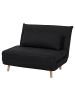 Beliani Einzelsofa SETTEN in Schwarz/Braun - (W) 104 x (H) 82 x (L) 90 cm