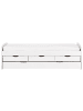 Beliani Tagesbett PETIVILLE in Weiß - (W) 99 x (H) 63 x (L) 206 cm