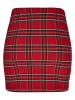 Urban Classics Urban Classics Damen Ladies Short Checker Skirt in red/blk