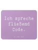 Mr. & Mrs. Panda Mouse Pad Spruch Code Meister mit Spruch in Lavendeltraum