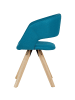 KADIMA DESIGN Küchenstuhl MELLA: Moderne Retro Holzstühle für den Esstisch in Blau