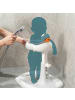 relaxdays Baby-Duschständer in Grau/ Weiß – 45-67 cm