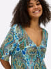 sheego by Joe Browns T-Shirt in aquamarin-royalblau-gemustert