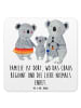 Mr. & Mrs. Panda Bierdeckel Koala Familie mit Spruch in Weiß