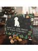 Mr. & Mrs. Panda Hunde Adventskalender Kleinpudel Moment mit Spruch in Kreidetafel