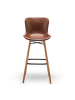 CALICOSY 2er-Set Barstühle LOFT  in Braun - (W) 51 x (H) 105 x (L) 46cm