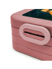 Mr. & Mrs. Panda MEPAL Bentobox Glühwürmchen Design mit Spruch in Rot Pastell