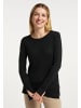 Usha Damen Rundhalspullover in Schwarz