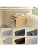 HOMCOM Sofatablett Armlehne-45L x 33,5B x 3H cm-Naturholz