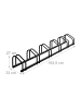 relaxdays Fahrradständer in Anthrazit - (B)163,5 x (H)27 x (T)33 cm