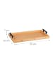 relaxdays Tablett in Natur - (B)50 x (H)7 x (T)30 cm