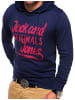 Jack & Jones Kapuzenpullover - JJCOHOO Mit Print Einfarbig in Navy