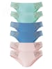 PETITE FLEUR Petite Fleur Jazzpants (6 Stück) mit floraler Spitze, »Cotton made in Africa« in blau, rosé, mint
