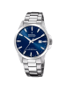 Festina Herrenuhr Stahl/Blau mit Saphirglas