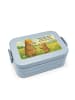 Mr. & Mrs. Panda Snackbox Bären mit Hut Design mit Spruch in Blau Pastell
