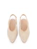 Wittchen Geflochtene Ballerinas Mit Offener Ferse in Beige