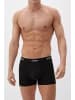 S. Oliver Boxershorts 3er Pack in Schwarz / Weiß / Grau melange