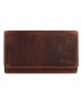 Greenburry Vintage Geldbörse Leder 17 cm in brown