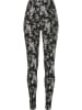 Urban Classics Urban Classics Damen Ladies Soft AOP Leggings in blackrose