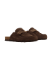 Divine Factory Noga Gassirette Leder Mokassin Mules Nieten Braun