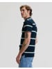 Lee Polo Pique in Lime Ice Navy Stripe