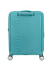 American Tourister Soundbox - 4-Rollen-Kabinentrolley 55 cm erw. (gelb) in turquoise tonic