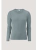 Hessnatur Hessnatur Longsleeve PURE FUNCTION aus Bio-Merinowolle und Seide in sturmblau