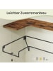 VASAGLE 3er-Set: Eckregal Barnet-old in Braun - (B)14 x (H)1.2 x (T)40 cm