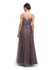 Vera Mont Abendkleid mit Stickerei in Mauve Graupe