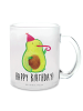 Mr. & Mrs. Panda Pott Avocado Geburtstag mit Spruch in Transparent