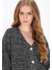 DreiMaster Women Cardigan in dark grey melange
