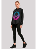 F4NT4STIC Oversized Hoodie Alien Kopf in schwarz