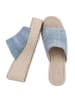 Ital-Design Sandale & Sandalette in Blau und Beige