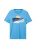 Tom Tailor T-Shirt WATER SEASON in Blau