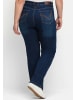 sheego Stretch-Jeans in dark blue denim