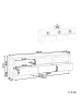 Beliani TV-Möbel INVERELL in Weiß/Braun - (W) 180 x (H) 58 x (L) 39 cm