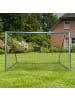 relaxdays Fußballtor "ohne Torwand" in Grau - (B)240 x (H)160 x (T)90 cm