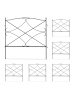 relaxdays 6-tlg. Beetzaun in Schwarz