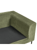 Beliani Ecksofa FLAM in Grün/Schwarz - (W) 275 x (H) 80 x (L) 158 cm