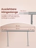 SONGMICS Kleiderständer Pataye in Silbern - (B)45 x (H)161.5 x (T)132 cm